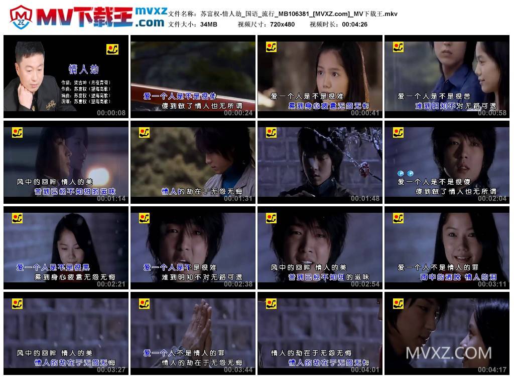 苏富权-情人劫_国语_流行_MB106381